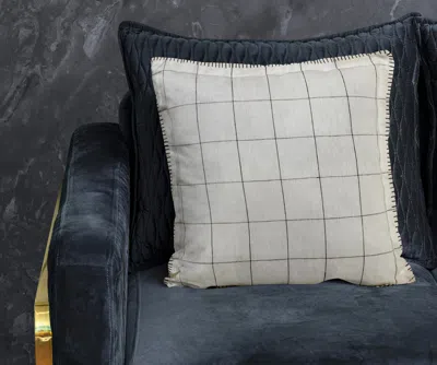 Ashley Suvii Home Erica Checkered Decorative Throw Pillow In Multi