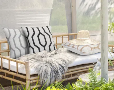 Ashley Suvii Home Eva Geometric Decorative Throw Pillow In Multi