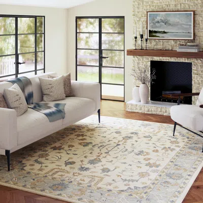 Ashley Suvii Home Northfield Floral 5' X 7'9" Area Rug In Neutral