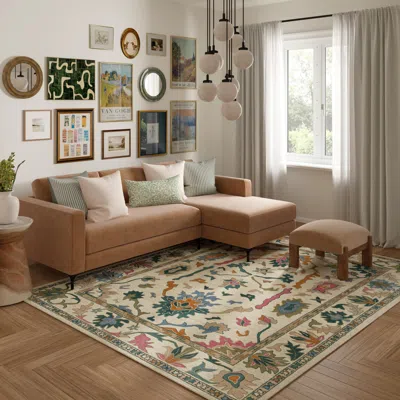 Ashley Suvii Home Roselyn 7'9" X 9'9" Area Rug In Brown
