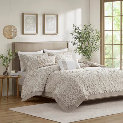 Ashley Suzanna King Duvet Mini Set In Brown
