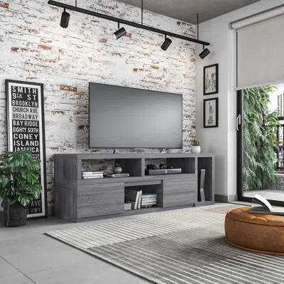 Ashley Techni Mobili Extendable 53"-83" Tv Stand In Gray