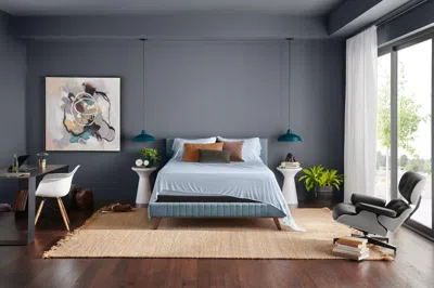 Ashley Tempur-rayon From Bamboo Sheet Set- California King In Blue