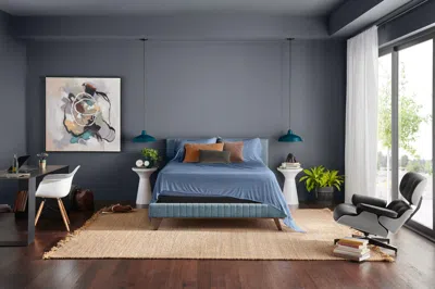 Ashley Tempur-rayon From Bamboo Sheet Set- California King In Blue