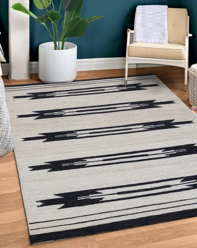 Ashley Terra By Obeetee Alba 2'7" X 8' Runner Rug In Black