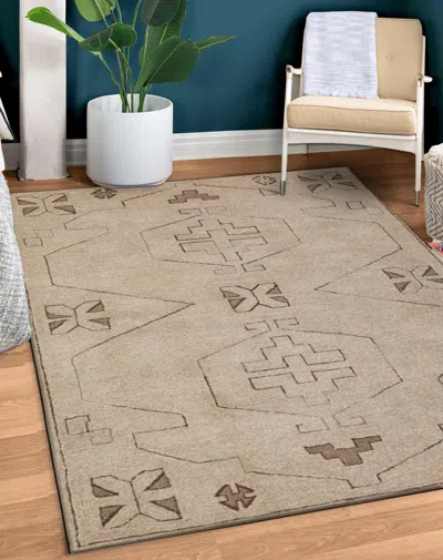 Ashley Terra By Obeetee Ines 7'9" X 9'9" Area Rug In Neutral
