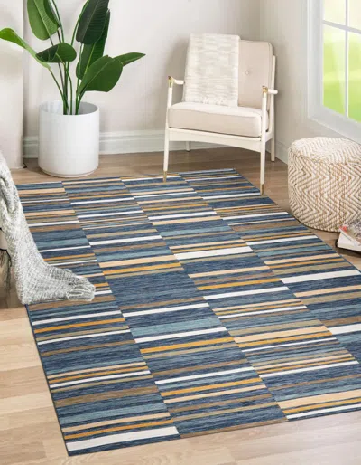 Ashley Terra By Obeetee Lines 2' X 3' Area Rug In Multi