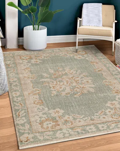 Ashley Terra By Obeetee Mercia 7'10" X 9'9" Area Rug In Gray