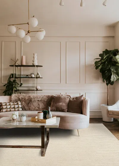 Ashley Terra By Obeetee Waves 3'2" X 5' Area Rug In Neutral