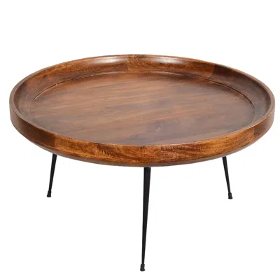 Ashley The Urban Port Round Coffee Table In Brown