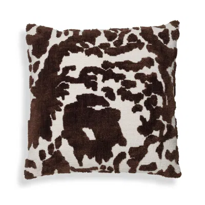 Ashley Tov Furniture Coasts Tufted Square Pillow In Brown