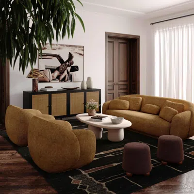 Ashley Tov Furniture Misty Accent Chair In Brown