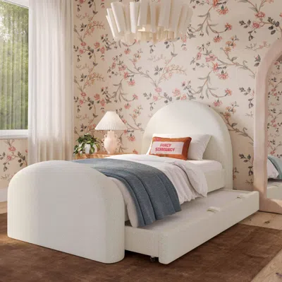 Ashley Tov Furniture Moon Twin Panel Bed In White