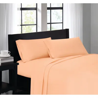 Ashley Truly Soft 2-piece Twin Sheet Set In Orange