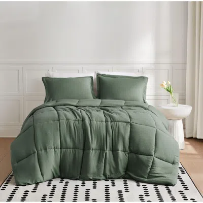 Ashley Truly Soft Solid 2-piece Twin Comforter Set In Green