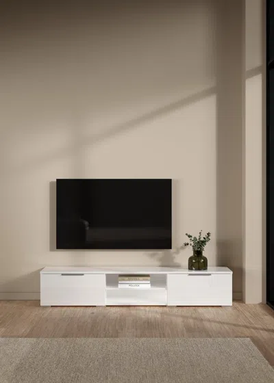 Ashley Tvilum Match 68" Tv Stand In White