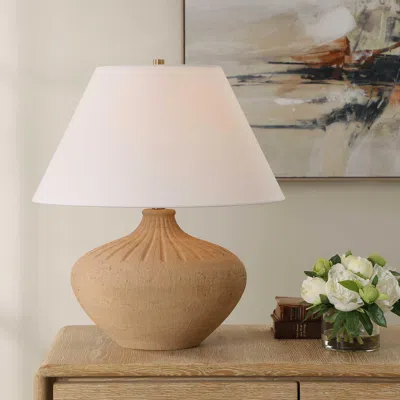 Ashley Uttermost Eldon Table Lamp In Brown