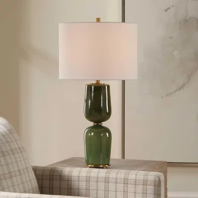 Ashley Uttermost Meyer Table Lamp In Green