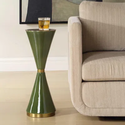 Ashley Uttermost Ronde Cocktail Table In Green
