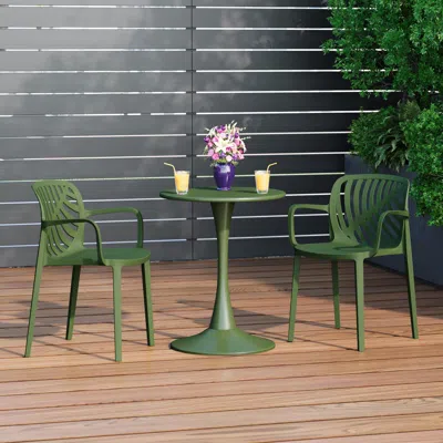 Ashley Westin Furniture Haven Outdoor Dining Armchair (set Of 2) In Green
