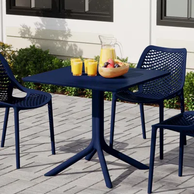 Ashley Westin Furniture Isla Square Outdoor Dining Table In Blue