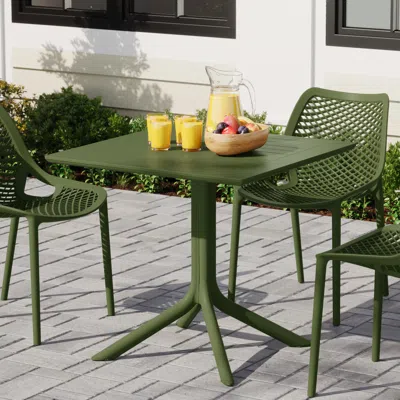 Ashley Westin Furniture Isla Square Outdoor Dining Table In Green