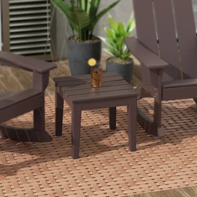 Ashley Westin Furniture Shoreside Outdoor Side Table In Brown