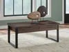 Ashley Wickman Falls Coffee Table In Brown
