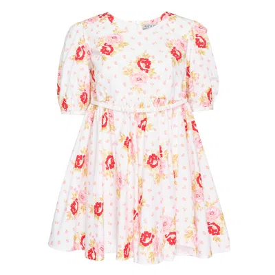 Ashley Williams Floral-print Puff-sleeve Dress In Multi