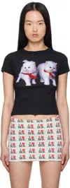 Ashley Williams Two Kittens Graphic Baby Tee In Kitten
