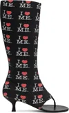 Ashley Williams Black 'i Heart Me' Heels In I Heart Me Black