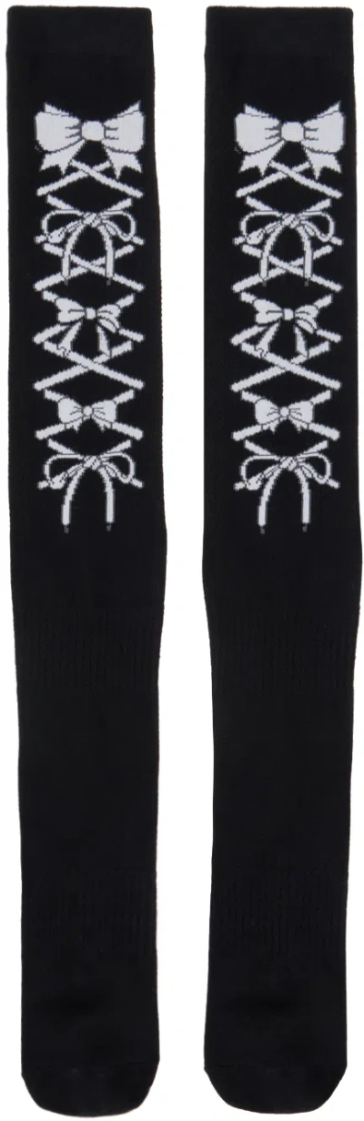 Ashley Williams Black Lace Socks