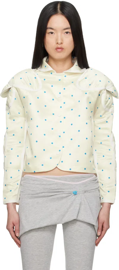 Ashley Williams Black Riot Blazer In Polka Dots