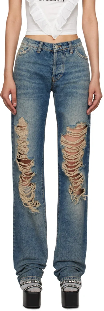 Ashley Williams Blue Ripped Jeans