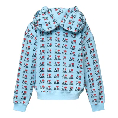 Ashley Williams Butterfly Hoodie In Blue