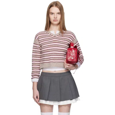 Ashley Williams Camel Molly Knit Sweater In Multi