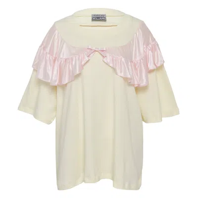 Ashley Williams Curtain T-shirt In Yellow