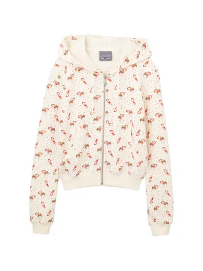 Ashley Williams Graphic-print Hoodie In Neutral