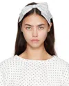 Ashley Williams Gray Bow Headband In White