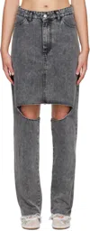 Ashley Williams Gray Marley Jeans In Black