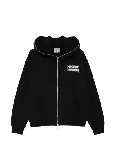 Ashley Williams Harmony & Peace Hoodie In Black