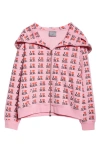 ASHLEY WILLIAMS I HEART ME BUTTERFLY COTTON BLEND HOODIE