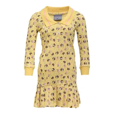 Ashley Williams Long Sleeve Amelia Dress In Gold