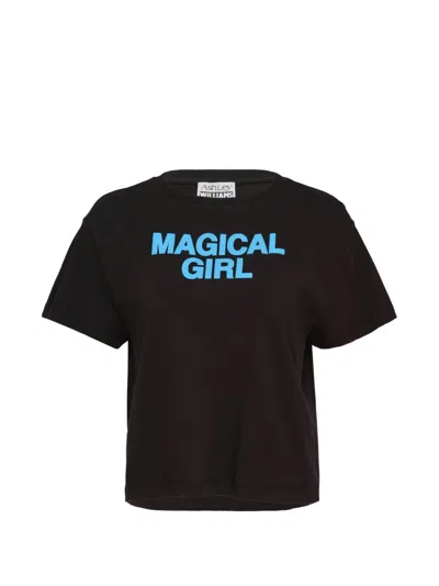 Ashley Williams Magical Girl Cropped T-shirt In Black