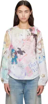 Ashley Williams Multicolor Bow Shirt In Multi