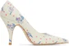 Ashley Williams Off-white Harmony Heels In Bunny