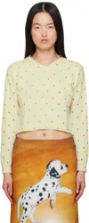 Ashley Williams Off-white Molly Knit Sweater In Polka Dots