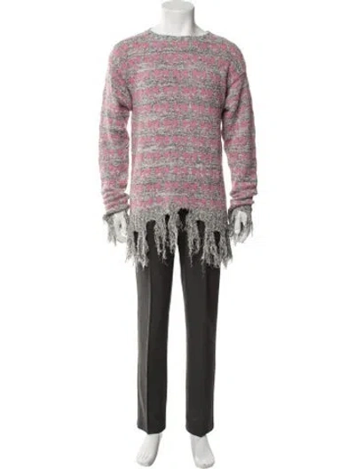 Pre-owned Ashley Williams Patterned Crew Neck Pullover In Pink