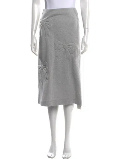 Pre-owned Ashley Williams Patterned Midi Length Skirt In Grey