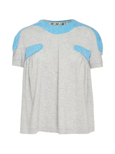ASHLEY WILLIAMS PILLBOX PANELLED T-SHIRT